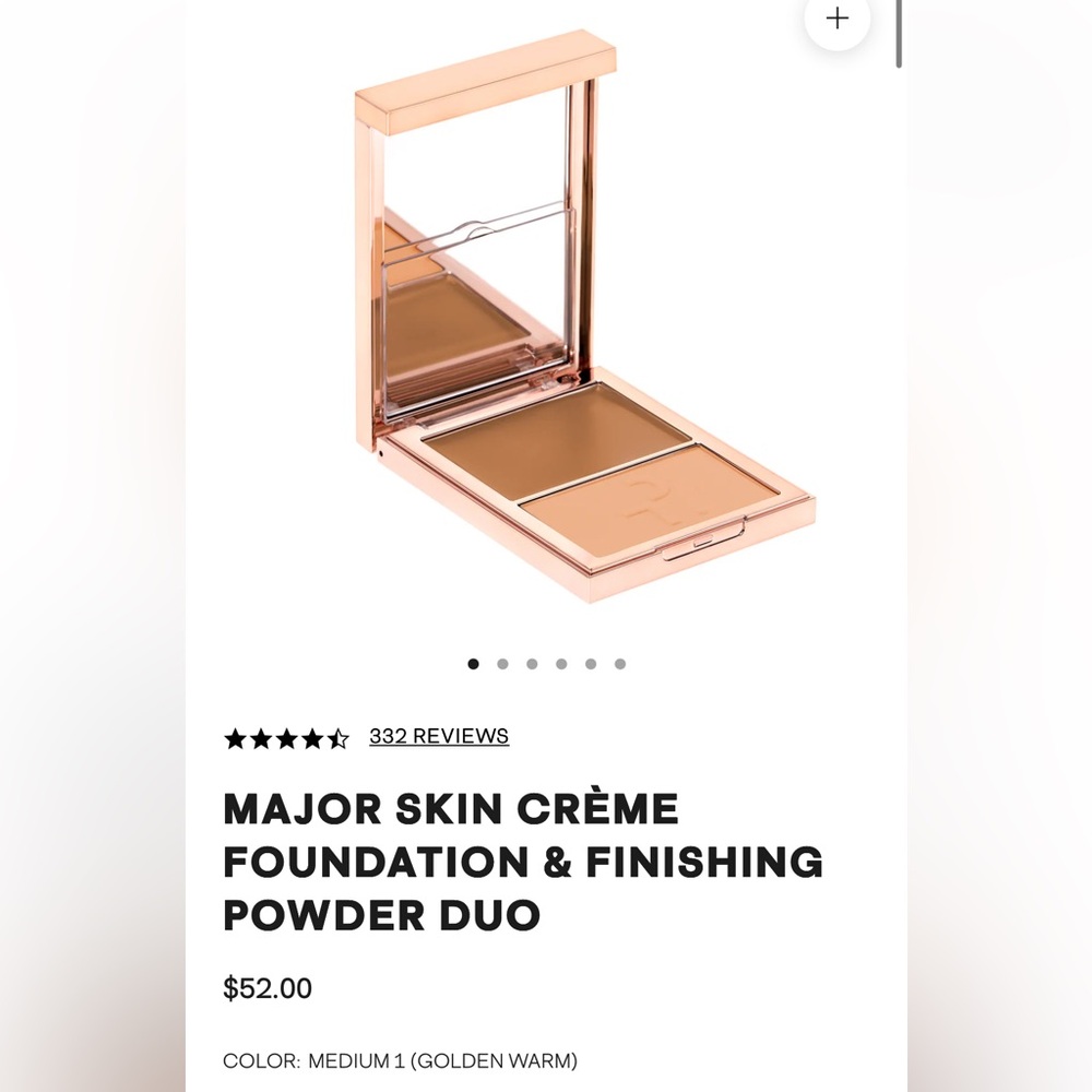 PATRICK TA Major Skin Crème Foundation & Finishing Powder - Medium 1 Golden Warm